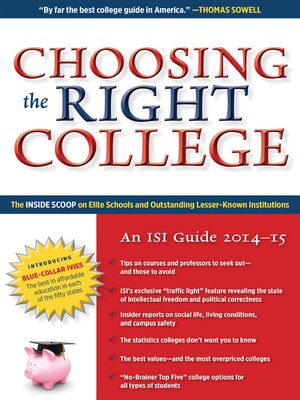 cover image of Choosing the Right College 2014–15